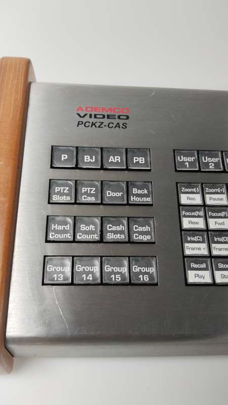 Vintage Casino Video Control Keyboard