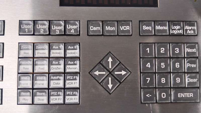 Vintage Casino Video Control Keyboard