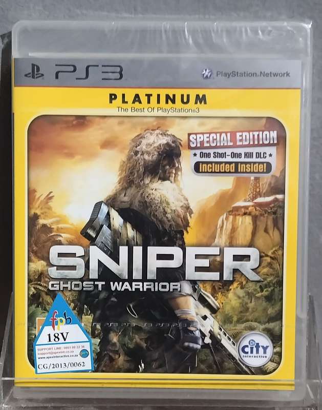 SEALED - Sniper Ghost Warrior - Platinum - PS3