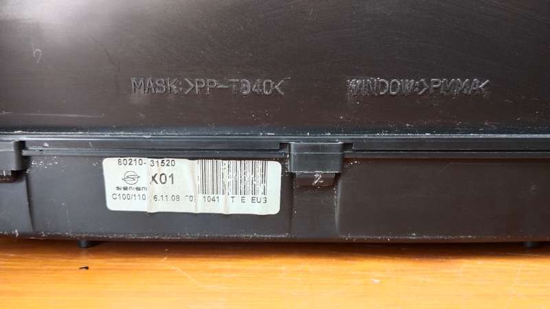 2005-2011 SsangYong Actyon Instrument Cluster Speedometer 80210-31520