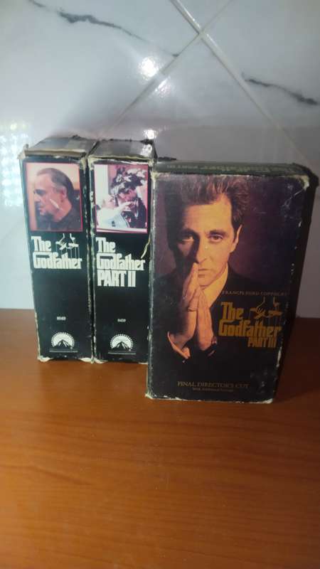The God Father Trilogy on VHS Part 1, 2 and 3