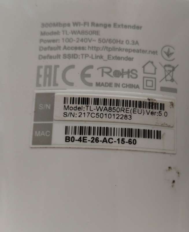 TP-Link TL-WA850RE WiFi Extender