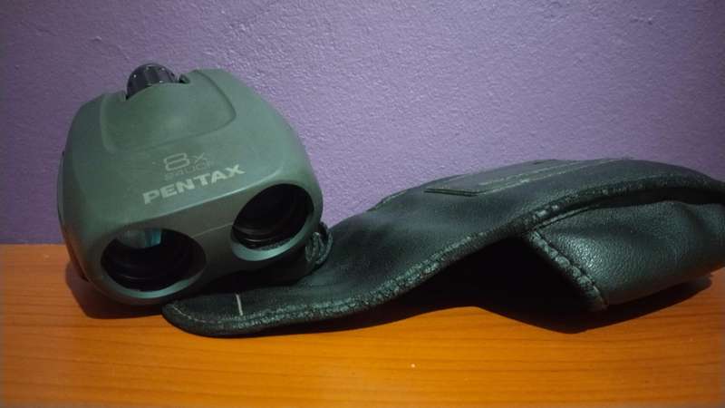 Pentax 24UCF Binoculars in bag