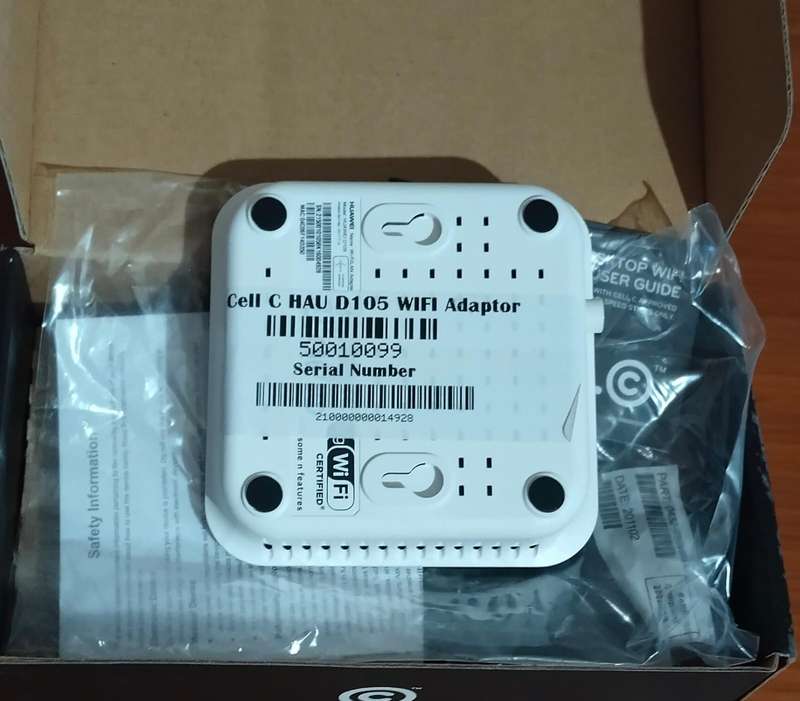 CELL C D105 Desktop Wireless Hotspot (R1 Start R1 Bids)