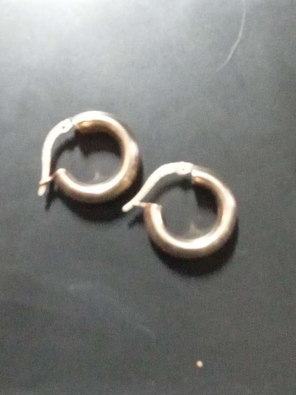 SET OF ITALIAN SIVER EARRINGS WEIGHT 2.15 GRAMS