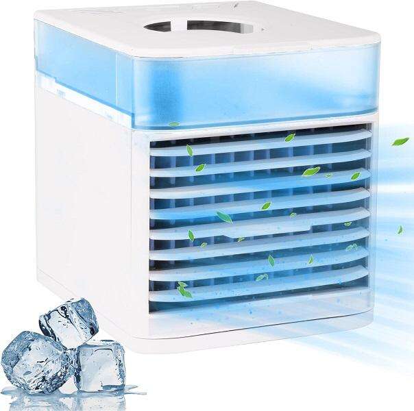 Portable Air Cooler Fan With LED Lights