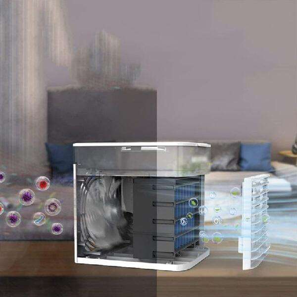 Portable Air Cooler Fan With LED Lights