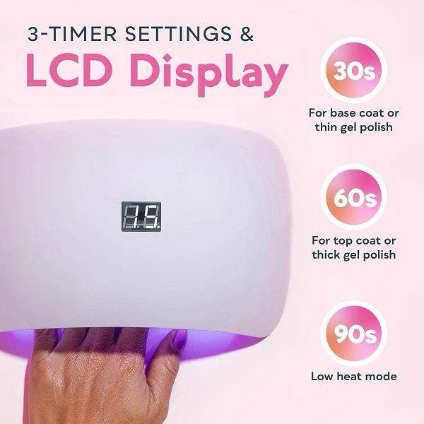 24W USB UV LED Gel Nail Lamp Dryer With 15 LED, Lot 5 Of 11