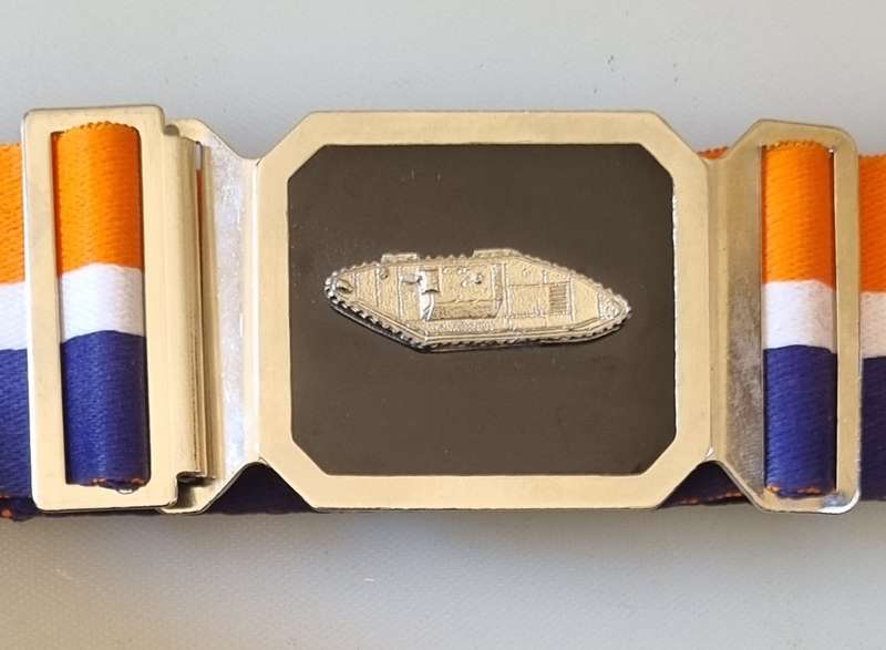 SADF School of Armour Stable Belt Buckle and 1m Belt
