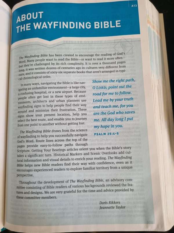 The Wayfinding Bible - NLT - Helping You Navigate God's Word Hardcover 2013