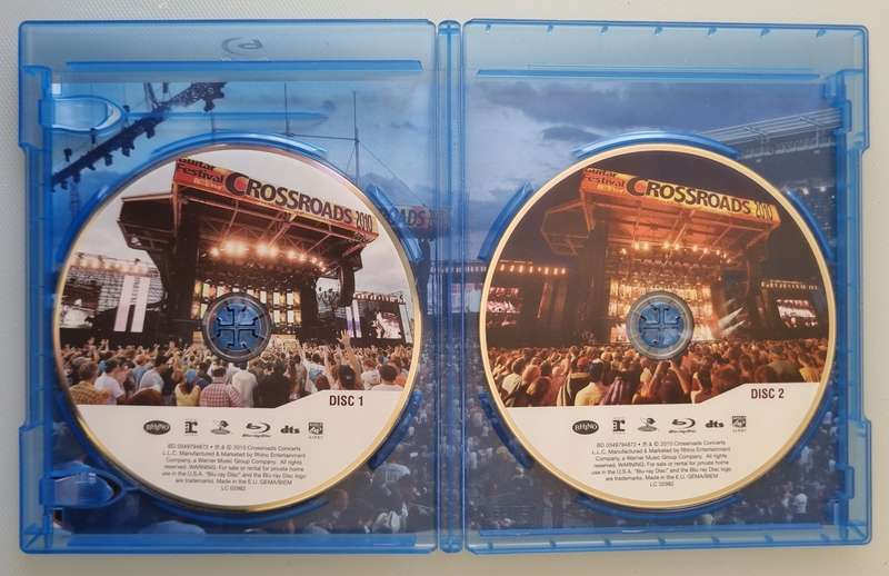 Eric Clapton + Various  Crossroads - Eric Clapton Guitar Festival 2010 BLUE RAY 2 x Disc set