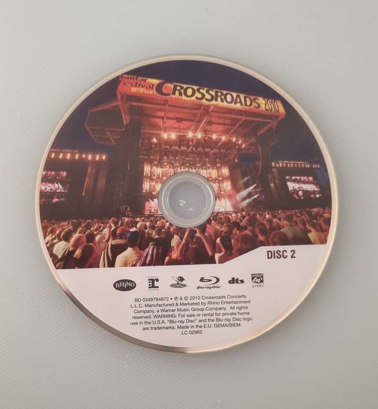 Eric Clapton + Various  Crossroads - Eric Clapton Guitar Festival 2010 BLUE RAY 2 x Disc set