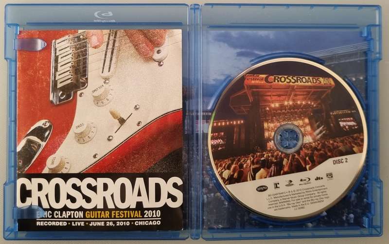 Eric Clapton + Various  Crossroads - Eric Clapton Guitar Festival 2010 BLUE RAY 2 x Disc set