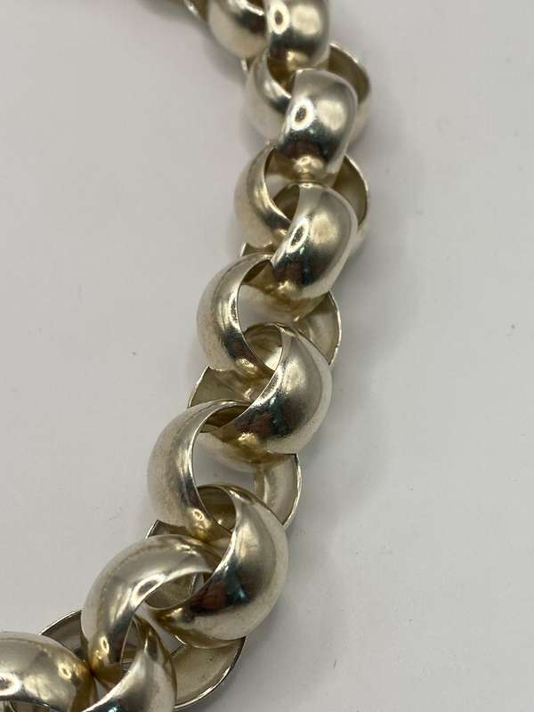 Solid 925 Sterling Silver Rolo Link Chain