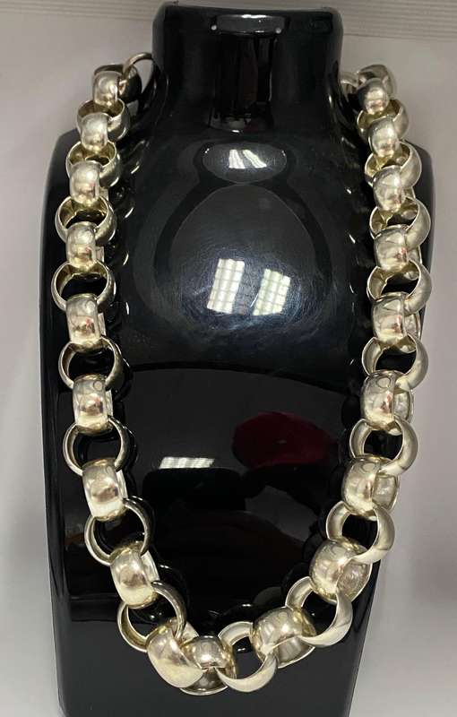 Solid 925 Sterling Silver Rolo Link Chain