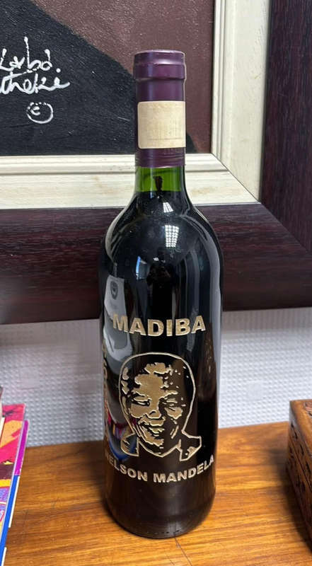 Nelson Mandela Oil Painting by Wakaba Mutheki