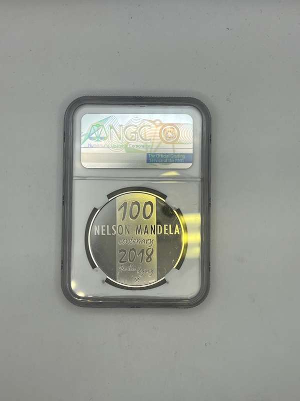 2018 1oz Norway Silver | Nelson Mandela 100th Anniv. of Birth | Mint of Norway NGC Label | GEM PROOF