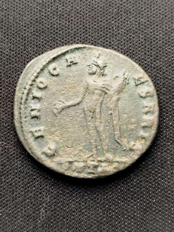 Ancient Roman Follis  Emperor Galerius (c. AD 293311)  GENIO POPVLI ROMANI Reverse  Antioch Mint