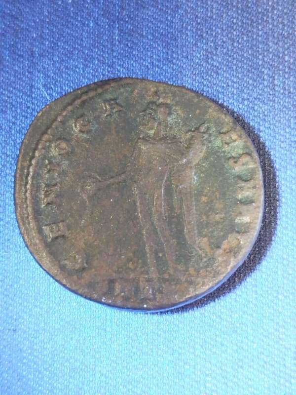 Ancient Roman Follis  Emperor Galerius (c. AD 293311)  GENIO POPVLI ROMANI Reverse  Antioch Mint