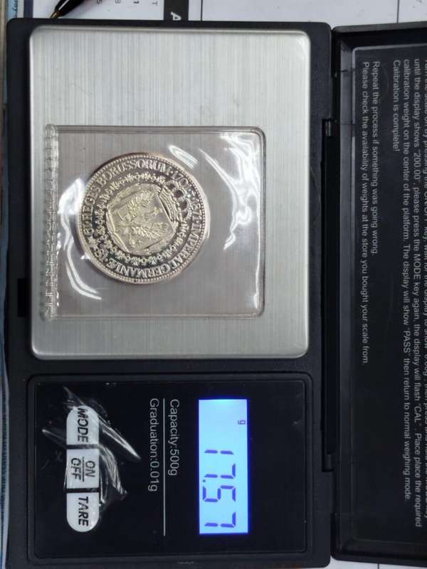 1871 German Empire Nine Kings Silver Proof Commemorative Coin  17.57g