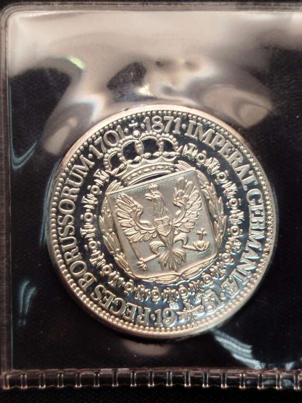 1871 German Empire Nine Kings Silver Proof Commemorative Coin  17.57g