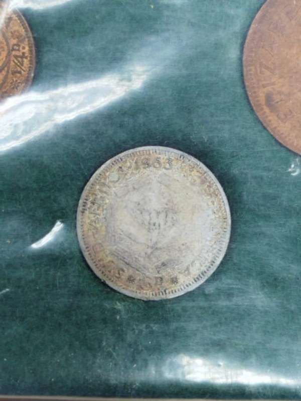 1953 South Africa Union Coin Set  Queen Elizabeth II First Year Issue | Silver & Bronze | 7 Coins |