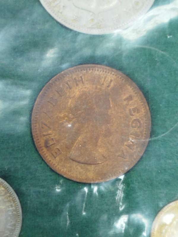 1953 South Africa Union Coin Set  Queen Elizabeth II First Year Issue | Silver & Bronze | 7 Coins |
