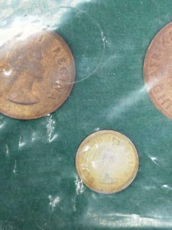 1953 South Africa Union Coin Set  Queen Elizabeth II First Year Issue | Silver & Bronze | 7 Coins |