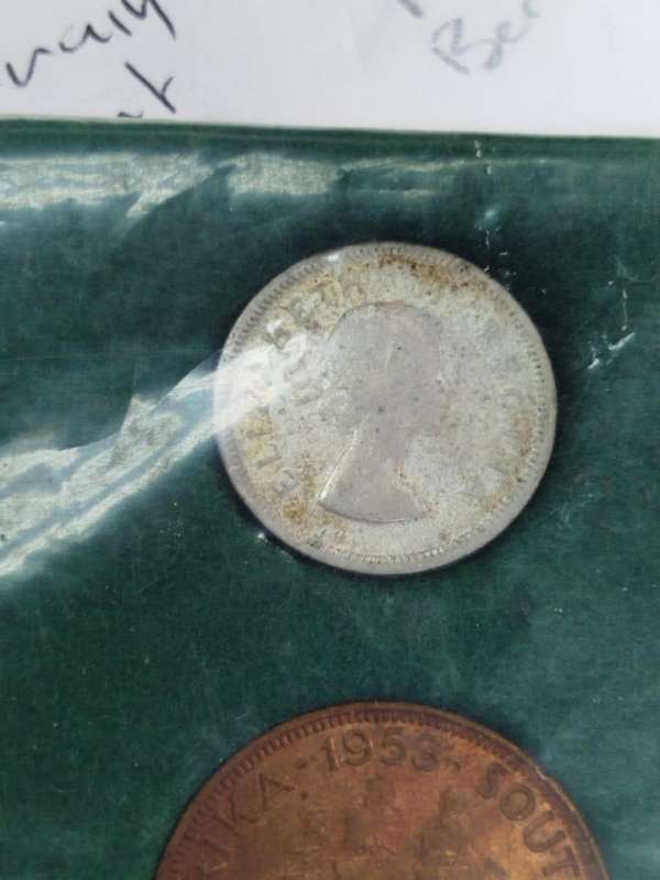 1953 South Africa Union Coin Set  Queen Elizabeth II First Year Issue | Silver & Bronze | 7 Coins |