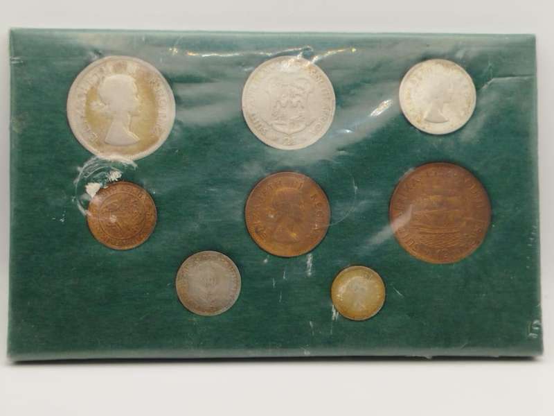 1953 South Africa Union Coin Set  Queen Elizabeth II First Year Issue | Silver & Bronze | 7 Coins |