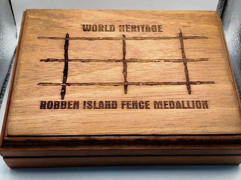 Robben Island Prison Fence Medallion  Original Heritage Artifact | Mandela-Era | COA + Display Box