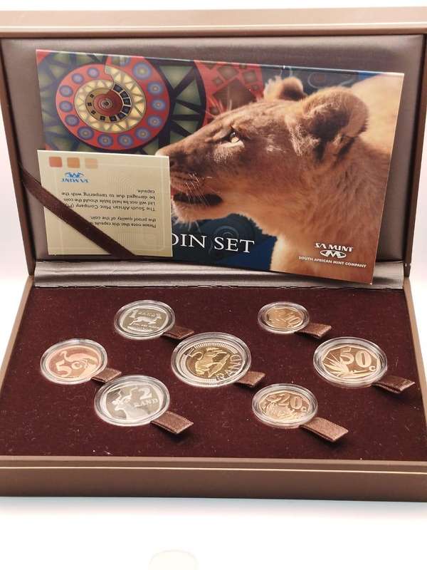2013 South African Proof Coin Set  SA Mint Company  Complete with Certificate