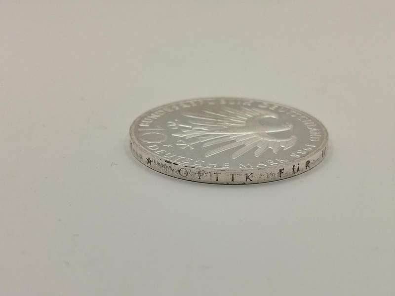 1988 German 10 Mark Silver Coin  Carl Zeiss Commemorative