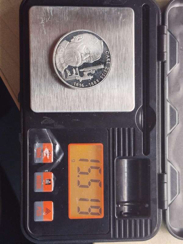 1988 German 10 Mark Silver Coin  Carl Zeiss Commemorative