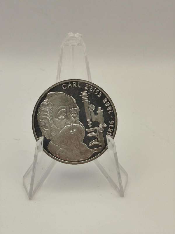 1988 German 10 Mark Silver Coin  Carl Zeiss Commemorative