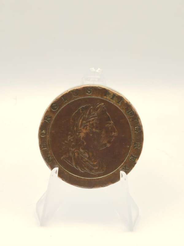 1797 George III "Cartwheel" Penny | Authentic 55.5g Copper Giant | Rare British Historical Coin