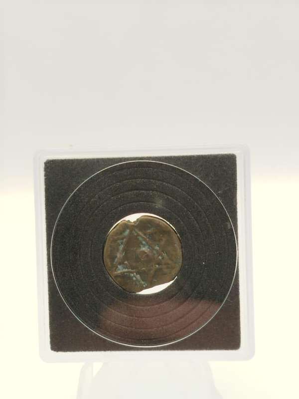 East India Company 1/12 Anna Star Coin  British India Copper Cash  Antique Patina