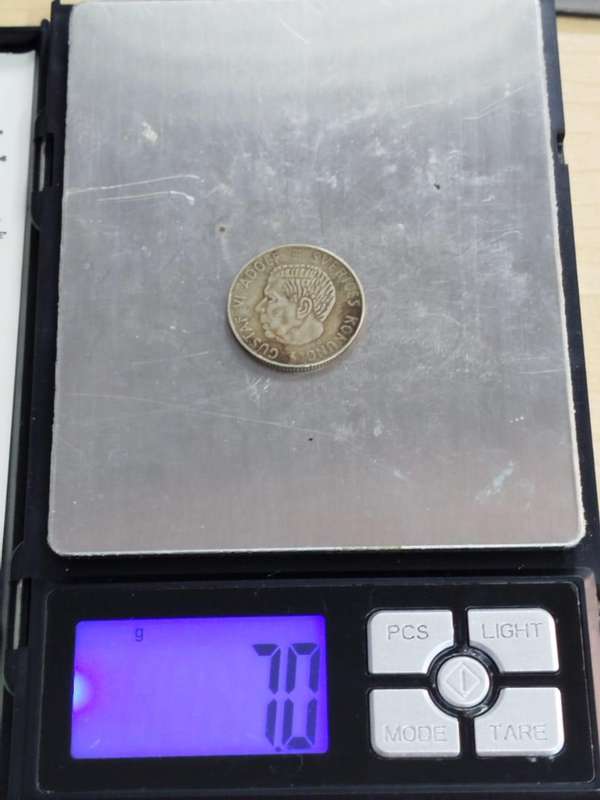 1955 Sweden 1 Krona Silver Coin  King Gustaf VI Adolf  40% Silver  Historic Scandinavian Issue