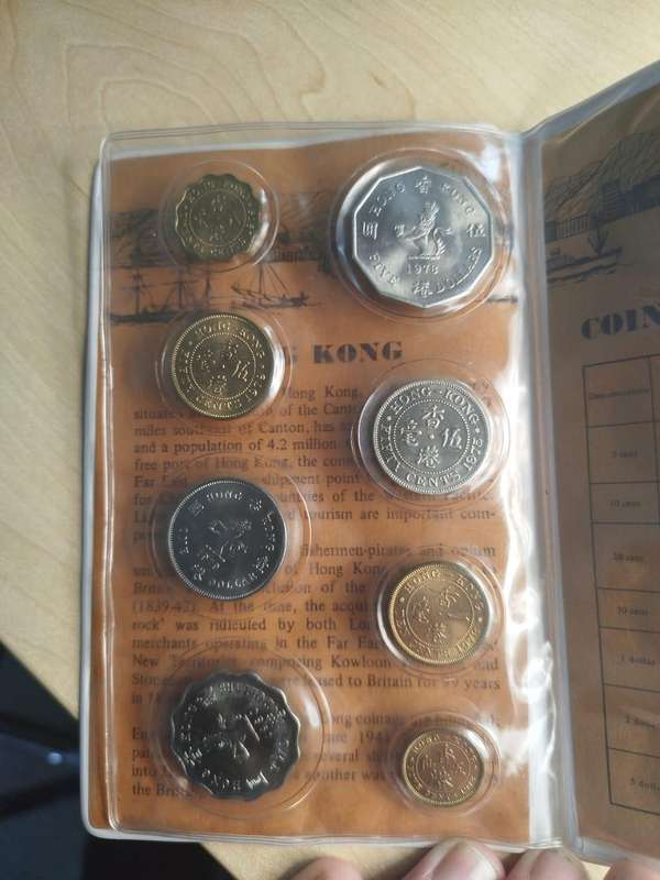  Rare Hong Kong Uncirculated Coin Set  Queen Elizabeth II  Colonial Era (7 Coins, 1970s)