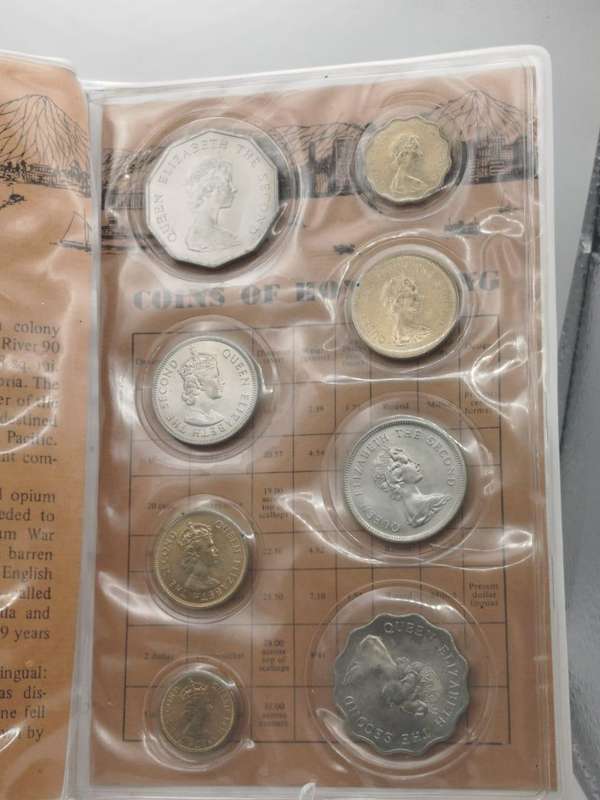  Rare Hong Kong Uncirculated Coin Set  Queen Elizabeth II  Colonial Era (7 Coins, 1970s)