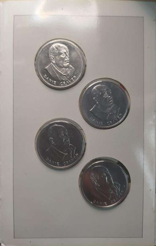 Danie Craven Commemorative Medallion Set  SA Rugby Legend & Craven Week Pioneer  SA Mint Edition