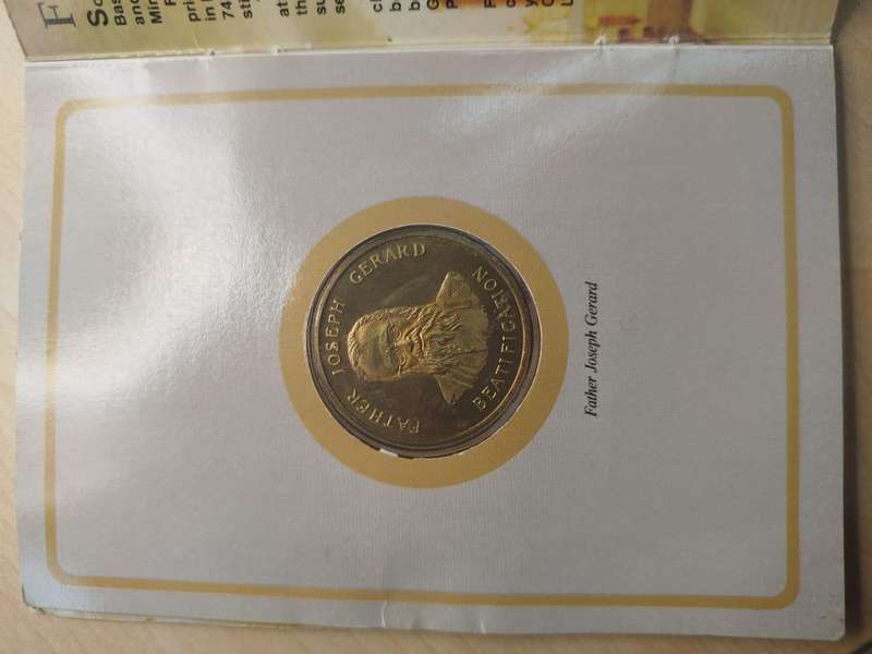 1988 Lesotho Papal Visit Medallion  Pope John Paul II & Father Joseph Gerard  Dual-Sided Commemora