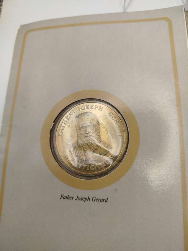 1988 Lesotho Papal Visit Medallion  Pope John Paul II & Father Joseph Gerard  Dual-Sided Commemora