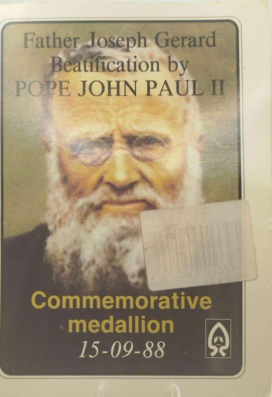 1988 Lesotho Papal Visit Medallion  Pope John Paul II & Father Joseph Gerard  Dual-Sided Commemora