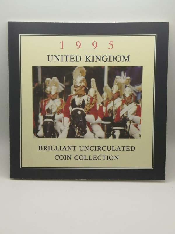  1995 United Kingdom Brilliant Uncirculated (BU) Coin Set  Royal Mint Official Issue  Complete