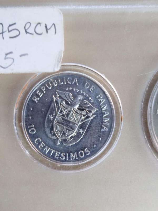 1975 Republic of Panama Proof Coin Set  Rare Collectible