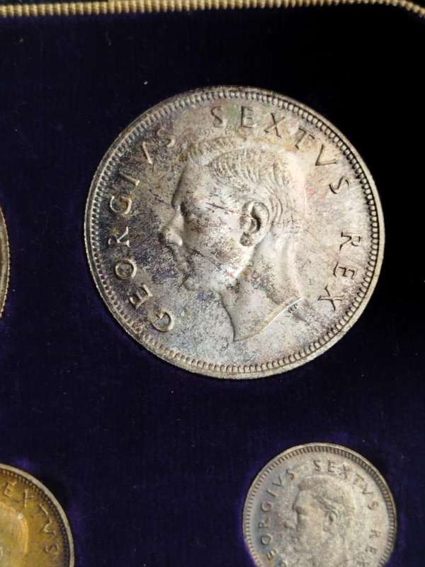 1952 South Africa Union Tercentenary Full 11-Coin Proof Set  Gold & Silver  SAM Box  Rare Inve