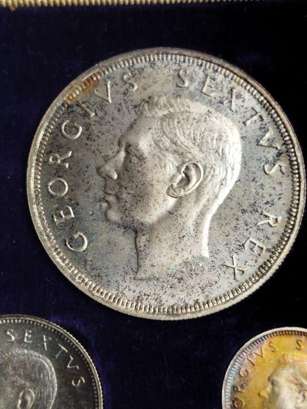 1952 South Africa Union Tercentenary Full 11-Coin Proof Set  Gold & Silver  SAM Box  Rare Inve