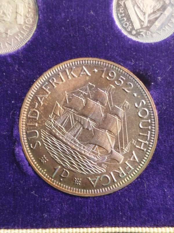 1952 South Africa Union Tercentenary Full 11-Coin Proof Set  Gold & Silver  SAM Box  Rare Inve