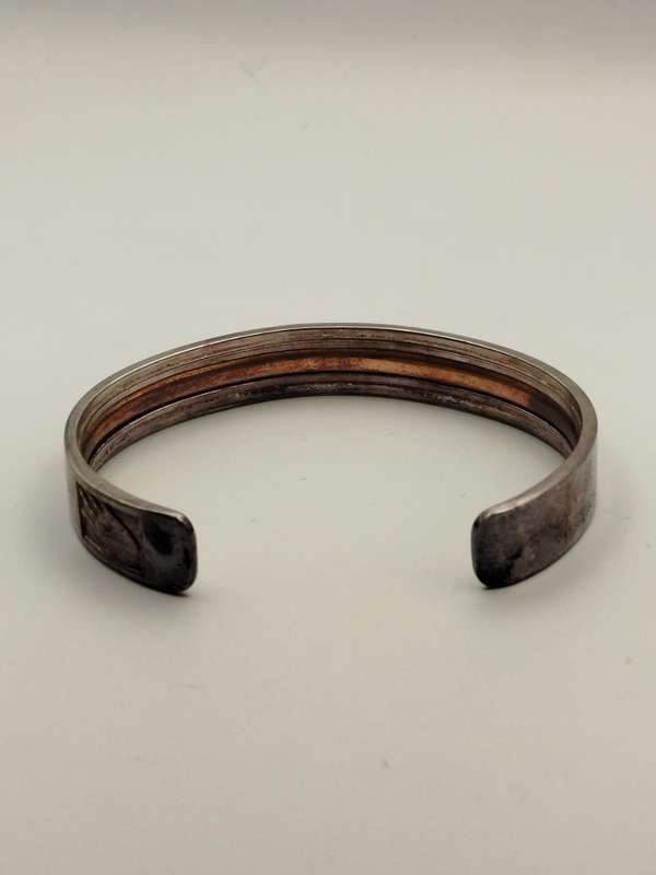 46664 Silver Bangle  Limited Edition #06843  Mandela Legacy Bracelet (Size L, Boxed)